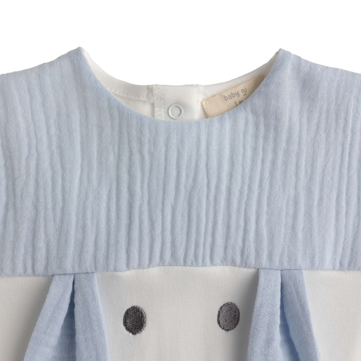 FIRST BABY - Bunny Babygrow - Blue main image 0